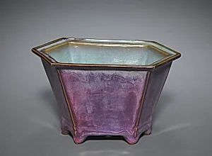 Hexagonal Flower Pot by Unknown Artist