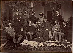 His Eminence Commander in Chief and Party, Shimla by Raja Deen Dayal (Indian, 1844–1905)