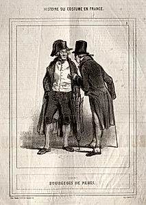 Histoire du Costume en France:  Bourgeois de Paris by Paul Gavarni (French, 1804–1866)
