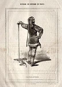 Histoire du Costume en France:  Tourmenteur by Paul Gavarni (French, 1804–1866)