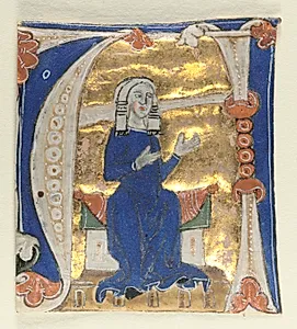 Historiated Initial (A) Excised from a Bible by Unknown Artist