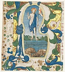 Historiated Initial (R) Excised from an Antiphonary: The Resurrection by Francesco d'Antonio del Cherico (Italian, 1433–1484)