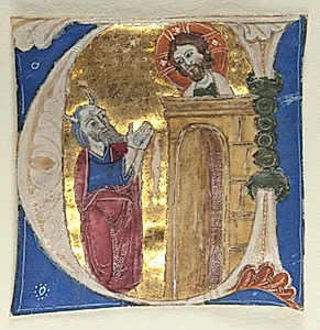 Historiated Initial (U) Excised from a Bible by Unknown Artist