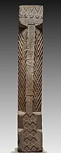 Hollow Tile:  Column from Tomb-Chamber Doorway by Unknown Artist