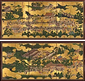 Horse Race at the Kamo Shrine by Unknown Artist