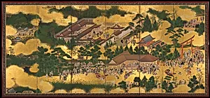Horse Race at the Kamo Shrine by Unknown Artist