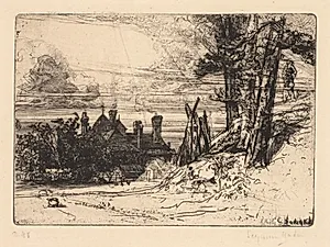 Horsley’s House at Willesley by Francis Seymour Haden (British, 1818–1910)
