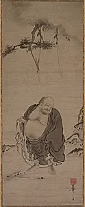 Hotei by Kichizan Minchō (Japanese, 1352–1431)