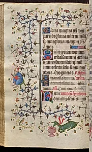 Hours of Charles the Noble, King of Navarre (1361-1425): fol. 100v, Text by Master of the Brussels Initials and Associates (French)
