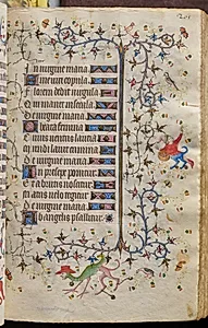 Hours of Charles the Noble, King of Navarre (1361-1425): fol. 103r, Text by Master of the Brussels Initials and Associates (French)