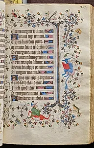 Hours of Charles the Noble, King of Navarre (1361-1425): fol. 104r, Text by Master of the Brussels Initials and Associates (French)