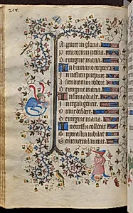 Hours of Charles the Noble, King of Navarre (1361-1425): fol. 104v, Text by Master of the Brussels Initials and Associates (French)