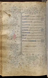 Hours of Charles the Noble, King of Navarre (1361-1425): fol. 105v by Master of the Brussels Initials and Associates (French)