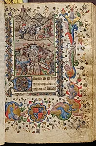 Hours of Charles the Noble, King of Navarre (1361-1425): fol. 106r, Last Judgment by Master of the Brussels Initials and Associates (French)