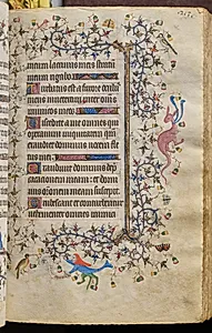 Hours of Charles the Noble, King of Navarre (1361-1425): fol. 107r, Text by Master of the Brussels Initials and Associates (French)