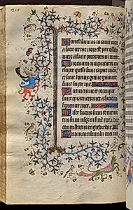 Hours of Charles the Noble, King of Navarre (1361-1425): fol. 109v, Text by Master of the Brussels Initials and Associates (French)