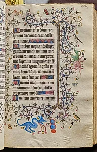 Hours of Charles the Noble, King of Navarre (1361-1425): fol. 111r, Text by Master of the Brussels Initials and Associates (French)
