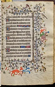Hours of Charles the Noble, King of Navarre (1361-1425): fol. 112r, Text by Master of the Brussels Initials and Associates (French)