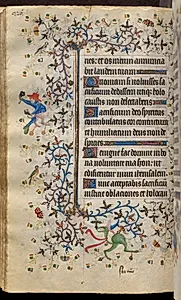 Hours of Charles the Noble, King of Navarre (1361-1425): fol. 113v, Text by Master of the Brussels Initials and Associates (French)