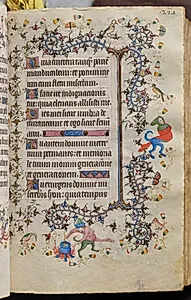 Hours of Charles the Noble, King of Navarre (1361-1425): fol. 115r, Text by Master of the Brussels Initials and Associates (French)