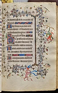 Hours of Charles the Noble, King of Navarre (1361-1425): fol. 117r, Text by Master of the Brussels Initials and Associates (French)