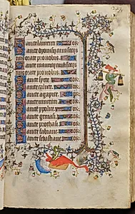 Hours of Charles the Noble, King of Navarre (1361-1425): fol. 122r, Text by Master of the Brussels Initials and Associates (French)