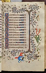 Hours of Charles the Noble, King of Navarre (1361-1425): fol. 123r, Text by Master of the Brussels Initials and Associates (French)