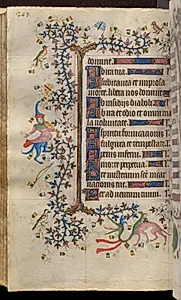 Hours of Charles the Noble, King of Navarre (1361-1425): fol. 124v, Text by Master of the Brussels Initials and Associates (French)