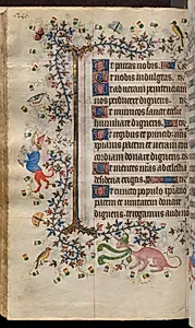 Hours of Charles the Noble, King of Navarre (1361-1425): fol. 125v, Text by Master of the Brussels Initials and Associates (French)