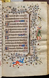 Hours of Charles the Noble, King of Navarre (1361-1425): fol. 126r, Text by Master of the Brussels Initials and Associates (French)