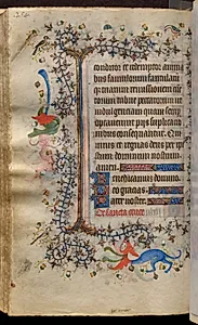 Hours of Charles the Noble, King of Navarre (1361-1425): fol. 127v, Text by Master of the Brussels Initials and Associates (French)