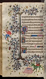 Hours of Charles the Noble, King of Navarre (1361-1425): fol. 129v, Text by Master of the Brussels Initials and Associates (French)