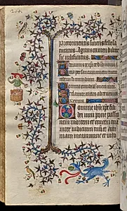 Hours of Charles the Noble, King of Navarre (1361-1425): fol. 132v, Text by Master of the Brussels Initials and Associates (French)