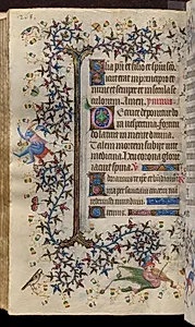 Hours of Charles the Noble, King of Navarre (1361-1425): fol. 134v, Text by Master of the Brussels Initials and Associates (French)