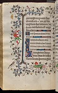 Hours of Charles the Noble, King of Navarre (1361-1425): fol. 138v, Text by Master of the Brussels Initials and Associates (French)