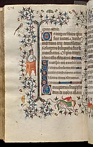 Hours of Charles the Noble, King of Navarre (1361-1425): fol. 139v, Text by Master of the Brussels Initials and Associates (French)