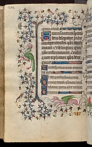 Hours of Charles the Noble, King of Navarre (1361-1425): fol. 140v, Text by Master of the Brussels Initials and Associates (French)