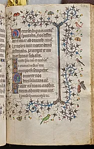 Hours of Charles the Noble, King of Navarre (1361-1425): fol. 143r, Text by Master of the Brussels Initials and Associates (French)
