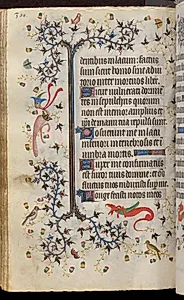 Hours of Charles the Noble, King of Navarre (1361-1425): fol. 150v, Text by Master of the Brussels Initials and Associates (French)
