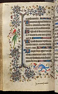 Hours of Charles the Noble, King of Navarre (1361-1425): fol. 151v, Text by Master of the Brussels Initials and Associates (French)