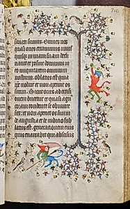 Hours of Charles the Noble, King of Navarre (1361-1425): fol. 156r, Text by Master of the Brussels Initials and Associates (French)