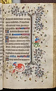 Hours of Charles the Noble, King of Navarre (1361-1425): fol. 158r, Text by Master of the Brussels Initials and Associates (French)