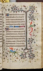 Hours of Charles the Noble, King of Navarre (1361-1425): fol. 160r, Text by Master of the Brussels Initials and Associates (French)