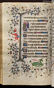 Hours of Charles the Noble, King of Navarre (1361-1425): fol. 160v, Text by Master of the Brussels Initials and Associates (French)