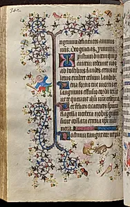 Hours of Charles the Noble, King of Navarre (1361-1425): fol. 165v, Text by Master of the Brussels Initials and Associates (French)