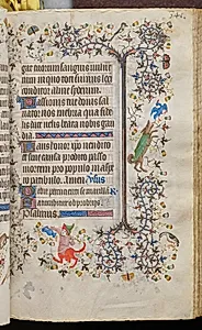 Hours of Charles the Noble, King of Navarre (1361-1425): fol. 166r, Text by Master of the Brussels Initials and Associates (French)
