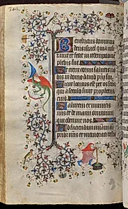 Hours of Charles the Noble, King of Navarre (1361-1425): fol. 166v, Text by Master of the Brussels Initials and Associates (French)