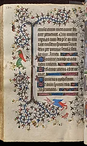 Hours of Charles the Noble, King of Navarre (1361-1425): fol. 168v, Text by Master of the Brussels Initials and Associates (French)