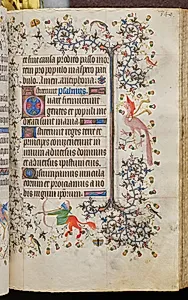Hours of Charles the Noble, King of Navarre (1361-1425): fol. 170r, Text by Master of the Brussels Initials and Associates (French)