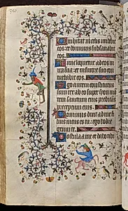 Hours of Charles the Noble, King of Navarre (1361-1425): fol. 170v, Text by Master of the Brussels Initials and Associates (French)